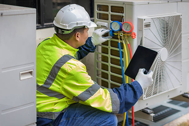 Professional Hvac technician working in Marengo, OH
